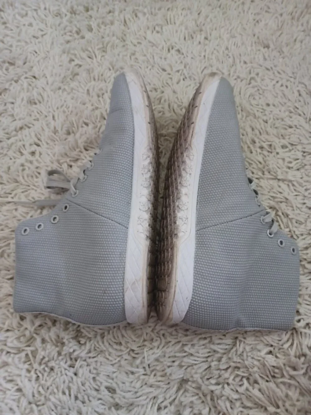 NOBULL High Top Trainer Gray SuperFabric CrossFit Shoes Men's 11.5 EU 45.5